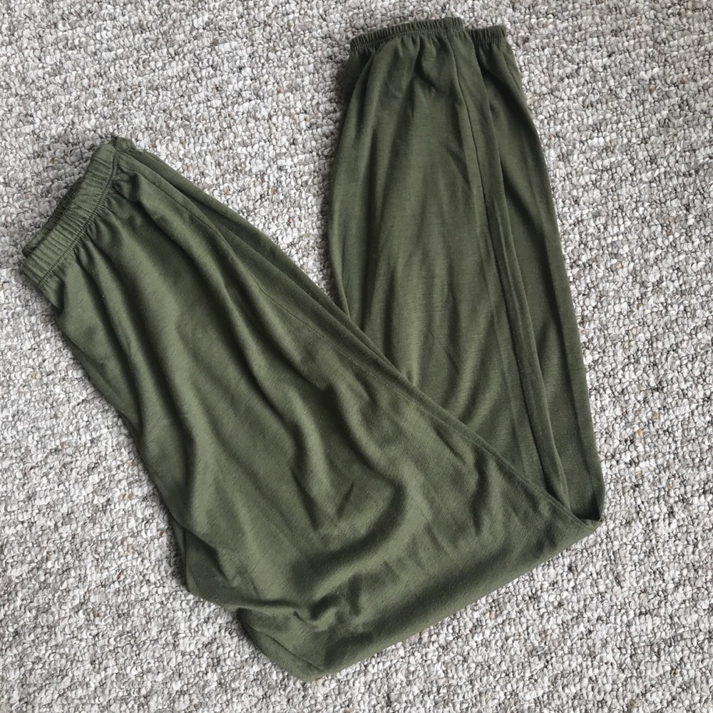 Green pants